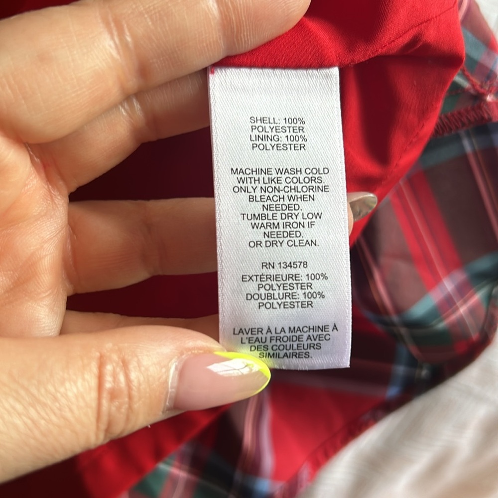 Vineyard Vines Red Plaid Formal Dress - 10 - Picture 5 of 5